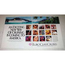 1991 EuroClass Cruises Ad - Exciting New Way