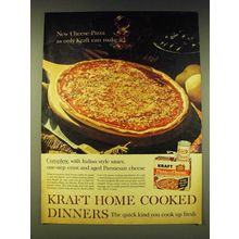 1964 Kraft Pizza with Cheese Dinner Ad - New Cheese-Pizza as only Kraft can