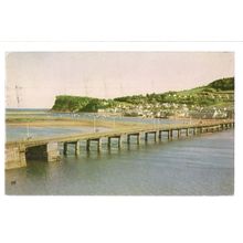 SHALDON BRIDGE, TEIGNMOUTH, DEVON used postcard by Jerome Dessain & Co 1977 pm =