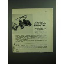 1970 Orvis Binoculars Advertisement - Hardly Larger Than Cigarettes