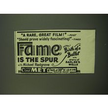 1949 Fame is the Spur Movie Ad - A rare, great film! - Post