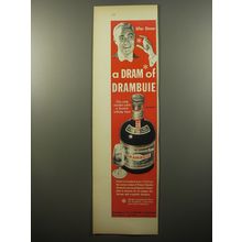 1950 Drambuie Cordial Ad - After dinner a Dram of Drambuie