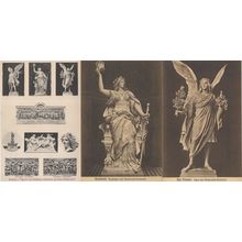 Der Frieden German Angel Statue Denkmal Germania 3x Old Postcard s