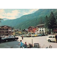 Children Rushing at Macugnaga Restaurant Dufour Italy Postcard
