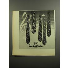 1952 Countess Mara Ties Ad - Featuring Five Different Styles