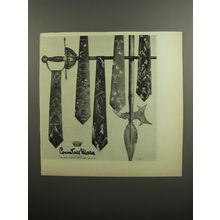 1952 Countess Mara Ties Advertisement - Featuring Five Different Styles