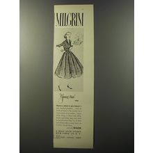 1953 Milgrim Dress Ad - There's a check in your future