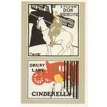 Don Quixote London Lyceum Cinderella Play Advertising Postcard