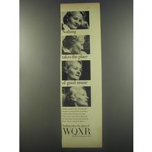 1956 WQXR Radio Advertisement - Nothing takes the place of good music