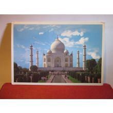 TAJ MAHAL, AGRA , INDIA. used postcard ??? postmark =