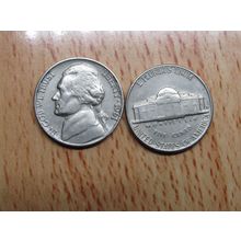 1961d USA 5 Cents Jefferson Nickel Coin