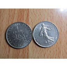 France Republic 1972 1 Franc Coin