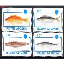 Tristan da Cunha QEII 1992 sg531/4 fish - MNH