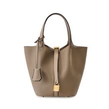 Hobo Bag for Women, Leather Tote Bag, Shoulder Purse Handbag Grey