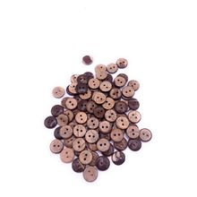 11mm Natural Coconut Shell Buttons Brown 2 Hole Knitting Crafts Baby Cardigans