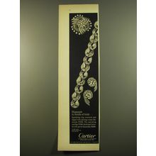 1961 Cartier jewelry Advertisement - Diamonds in swirls of gold