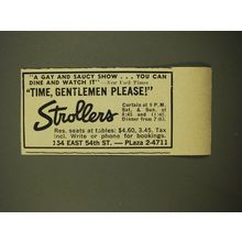1961 Time, Gentlemen Please! Play Ad - A Gay and Saucy show