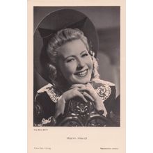 Karin Hardt German Film Actress Country & Western Outfit Old RPC Postcard