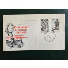 Irish FDC 1967. The 300th Anniversary of the Birth of Jonathan Swift. (c)