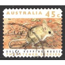AUSTRALIA 1992: THREATENED SPECIES - 45c DUSKY HOPPING MOUSE USED (G8)