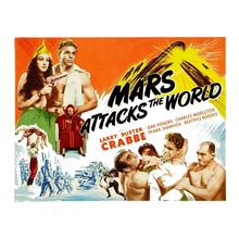 mars attacks the world Poster Canvas Print Art Painting Decor Reprint wall A0 A1