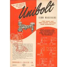 thornhill-craver company 1950 unibolt flow manifolds oil vintage ad