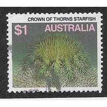 AUS 1979 $1.00 'CROWN OF THORNS STARFISH' FINE USED (EBID68-039)