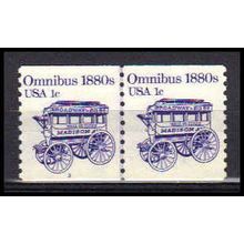 1897 1c Omnibus Very Fine MNH Dry Gum CNP Left 3 PA0279