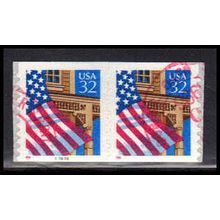 Used 2915A 32c U.S. Flag Over Porch Very Fine CNP Left 87888 11x10 PA1784
