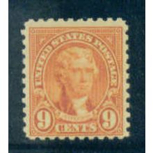 590 9c Thomas Jefferson Just Clears MNH C1530
