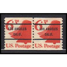 1518a 6.3c Liberty Bell Fine MNH Gap Pair PreCnx CA0066