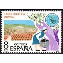 España. 1979. Mi # 2449. International Olive Tree Oil Year. Picking olives