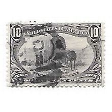 USA 1898 MISSISSIPPI OMAHA EXPO 10c DUPLEX CANCEL USED