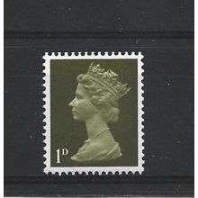 GB.SG724 1d Light Olive.Colour Unchecked.Mounted Mint.Jul25a