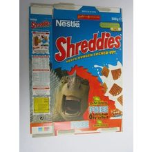 Nestle Shreddies 2000 DINOSAUR Empty Cereal Box 500g Box only