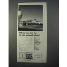 1966 Illinois Central Railroad Ad - Your New Plant