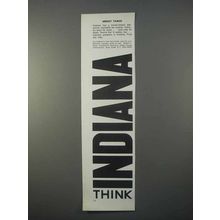 1966 Indiana Development Ad - About Taxes
