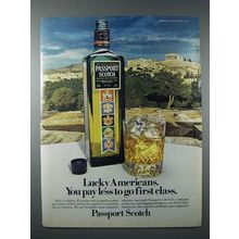 1978 Passport Scotch Ad - Lucky Americans