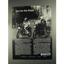 1991 Pirelli Match and Strada Tires Ad - Two for Road