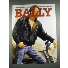 1992 Bally Fashion Ad - Leather Jacket