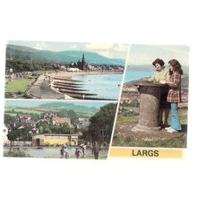 multiview, LARGS, Ayrshire unused vintage postcard #