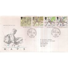 MAPS. 1991 official UK FDC. first day cover Southampton postmark.. =