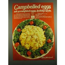 1971 Campbell's Cream of Chicken Soup Advertisement - recipe for Campbelled eggs