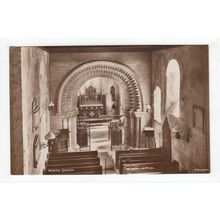 Church Interior Worth Matravers Postcard Dorset Publisher E Copeland