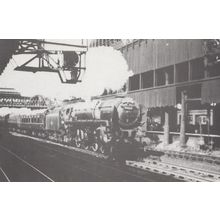 Mancunian Train With Lord Kitchener 70043 Station Closing Postcard