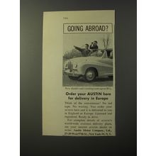 1953 Austin Cars Ad - Going abroad?