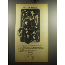 1974 Santana Welcome Album Advertisement