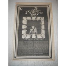 1973 Brian Alexander Robertson Wringing Applause Album Advertisement