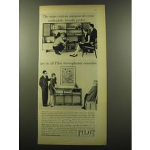 1959 Pilot Radio Corporation Ad - same custom components your audiophile friends