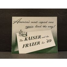 The Kaiser and the Frazer for '49 Sales Brochure 1949